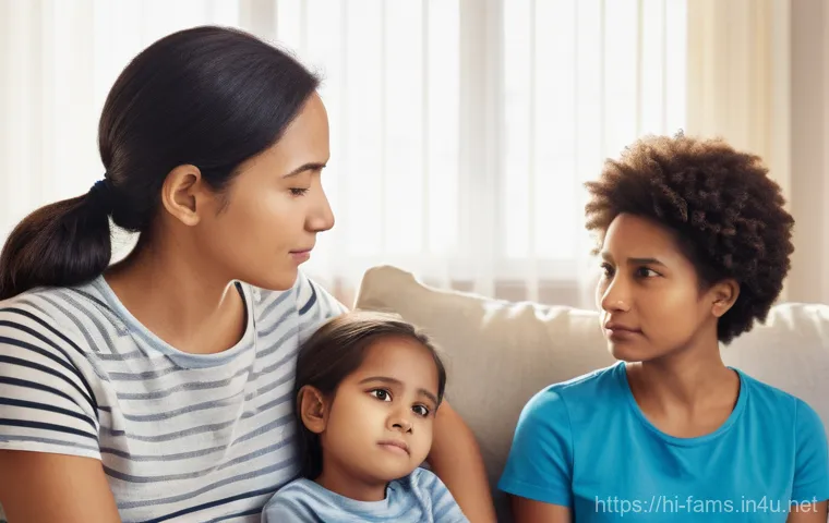 가족상담사와 정서지지 서비스 제공법 - **Prompt 2: Unplugged Family Fun and Quality Time**
    "A cheerful family of four, including two pa...