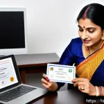 가족상담사 자격증 이중 인증의 필요성 - A professional Indian family counselor in formal attire, sitting at a desk with official certificate...