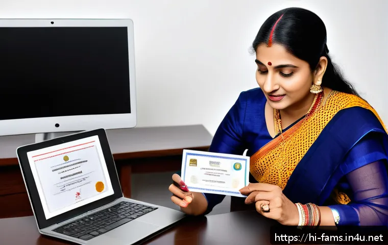 가족상담사 자격증 이중 인증의 필요성 - A professional Indian family counselor in formal attire, sitting at a desk with official certificate...
