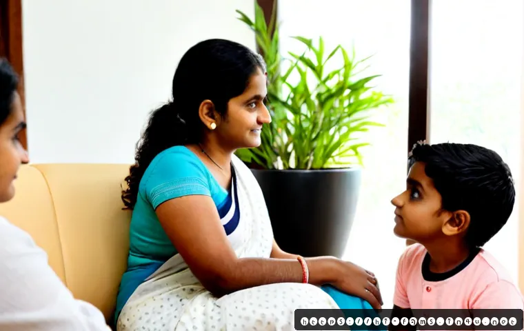 가족상담사와 슈퍼비전의 중요성 - Photorealistic Indian family counselor in a warm, private consultation room, sitting with a multigen...